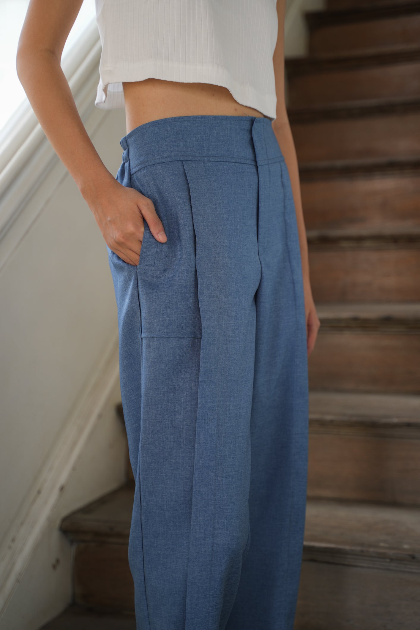 VALLEY PANT IN CASPER BLUE