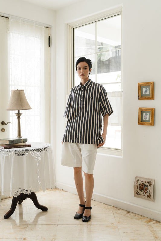 ANSEL UNISEX SHIRT IN INDIGO