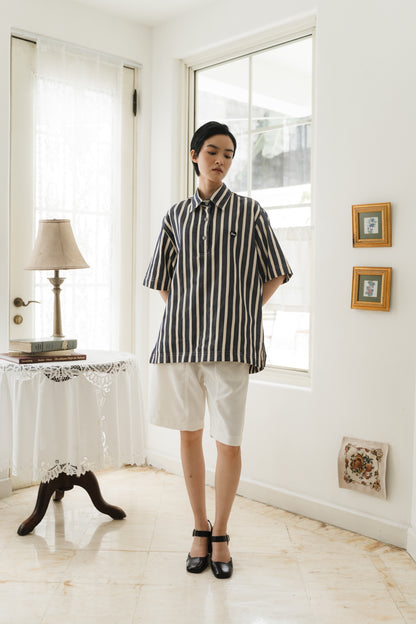 ANSEL UNISEX SHIRT IN INDIGO