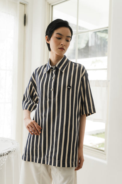 ANSEL UNISEX SHIRT IN INDIGO