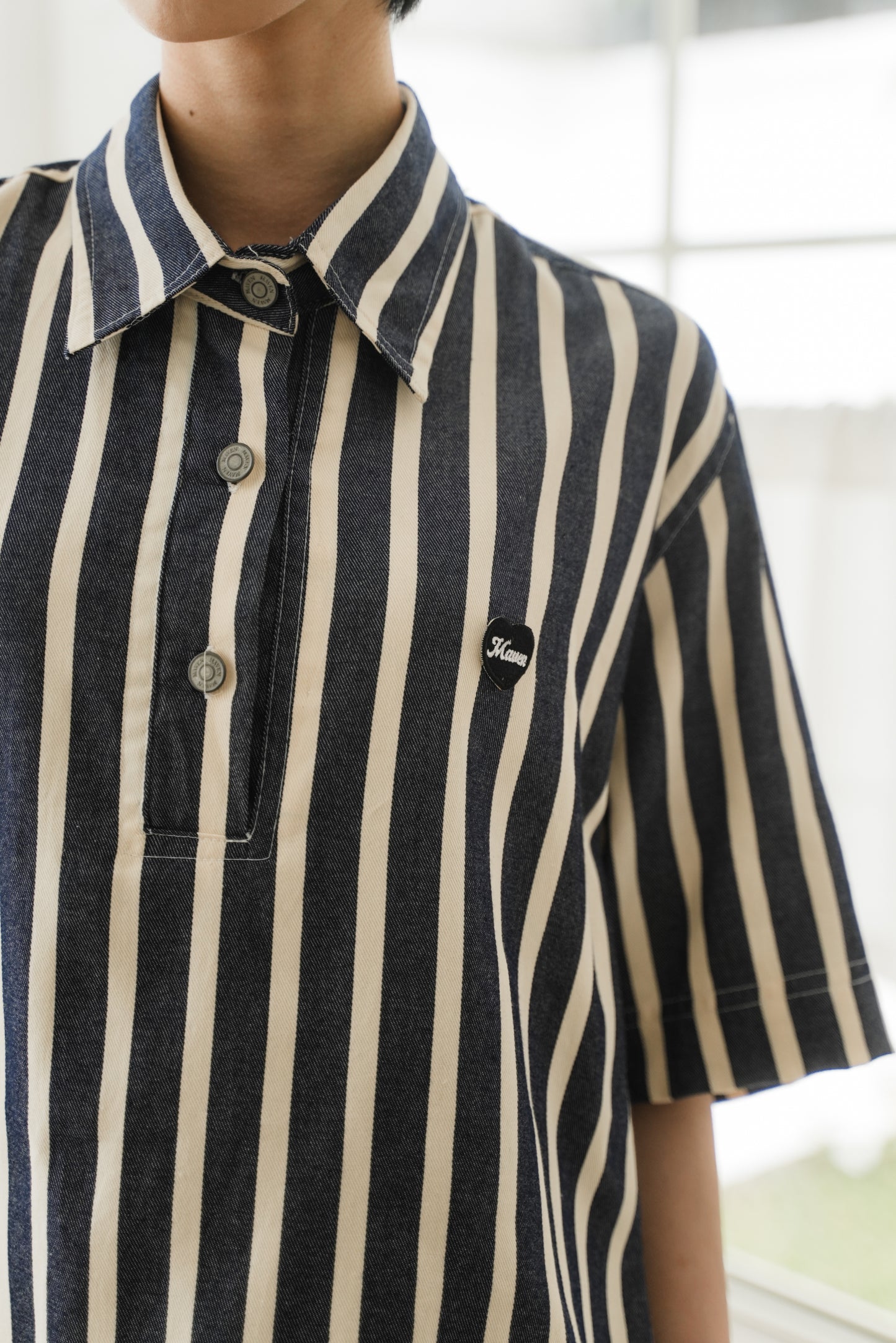 ANSEL UNISEX SHIRT IN INDIGO