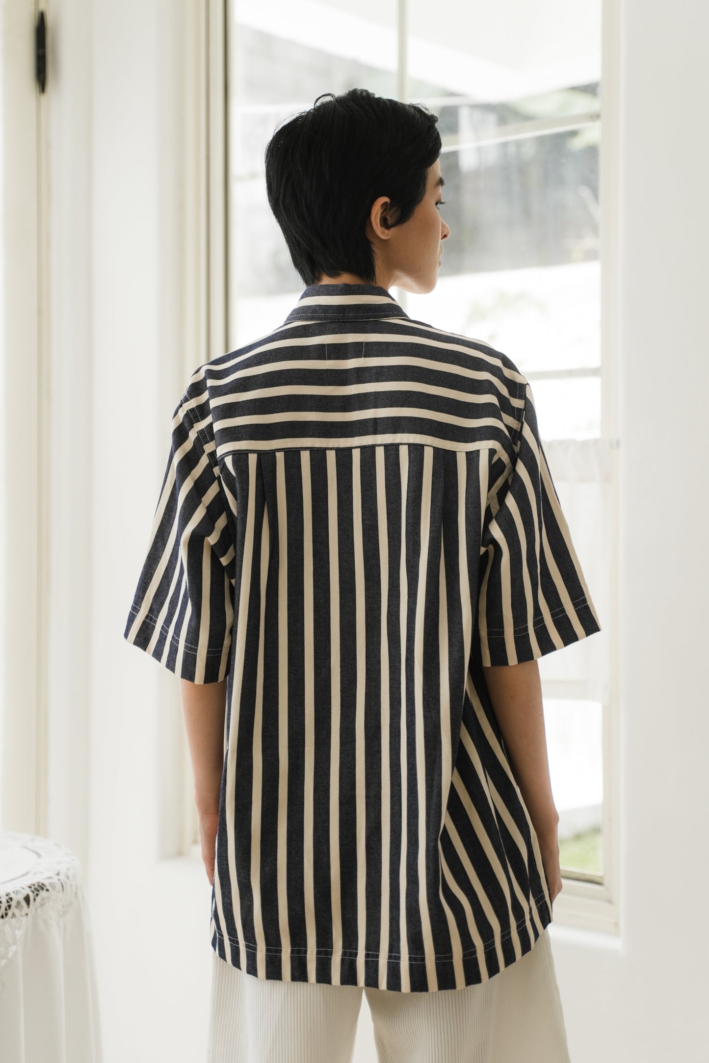 ANSEL UNISEX SHIRT IN INDIGO