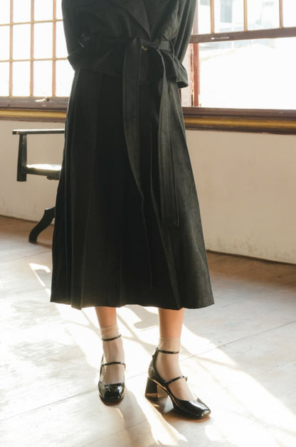 MASADA SKIRT IN LONG BLACK