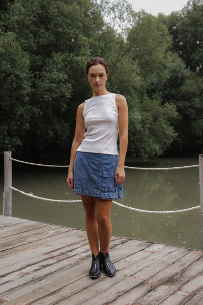 SERA UNCROP IN OFFWHITE