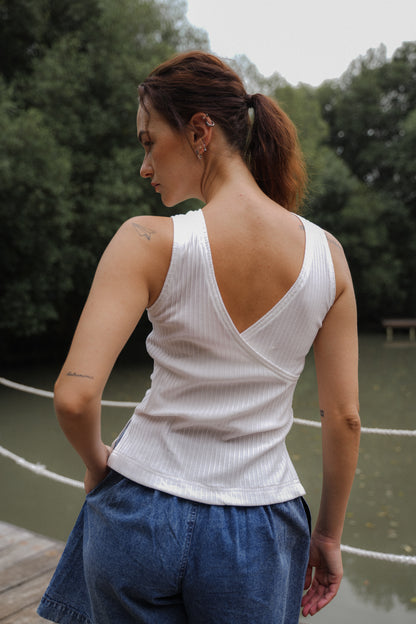 SERA UNCROP IN OFFWHITE
