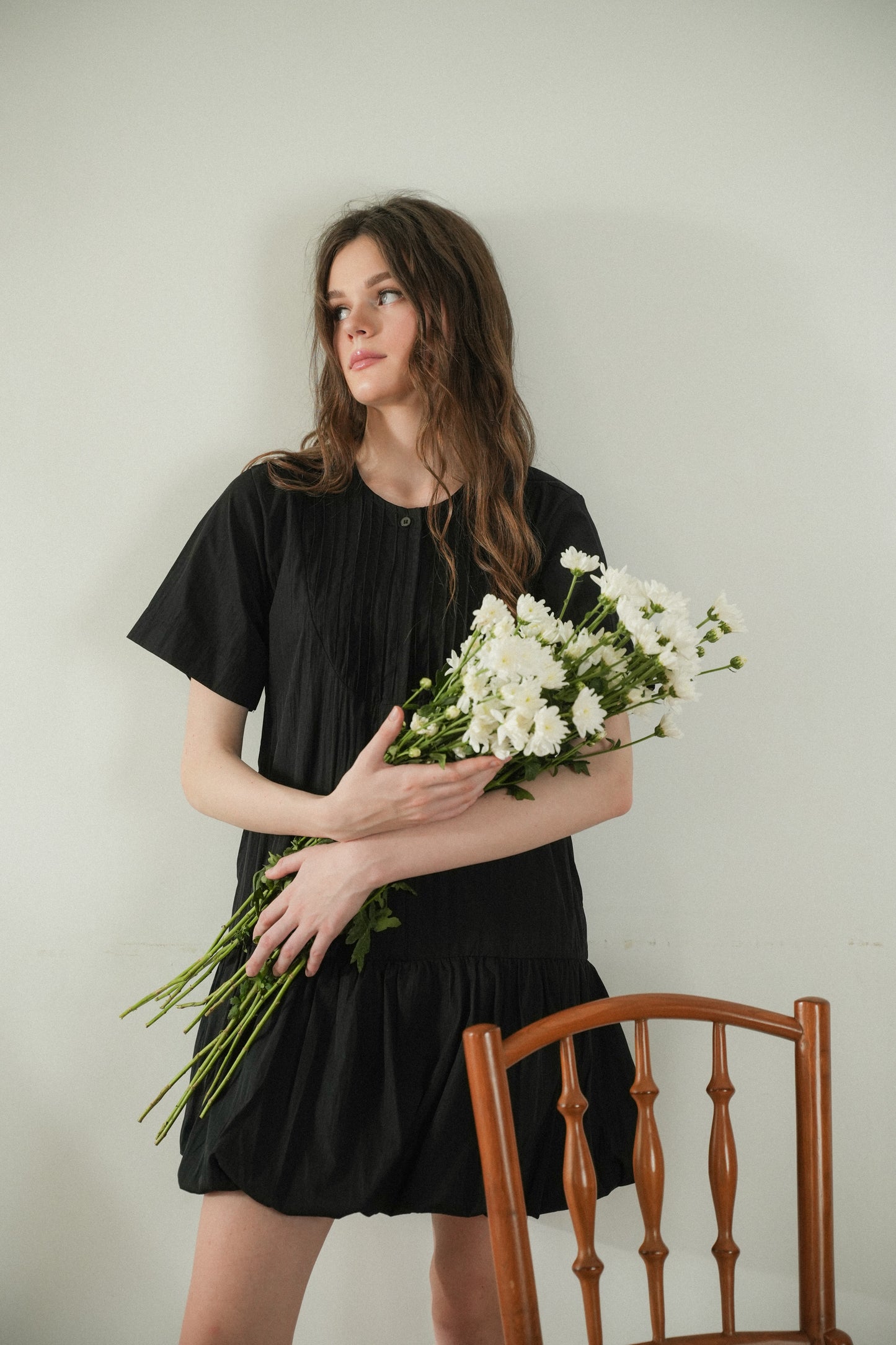 DAISY DRESS IN CAVIAR