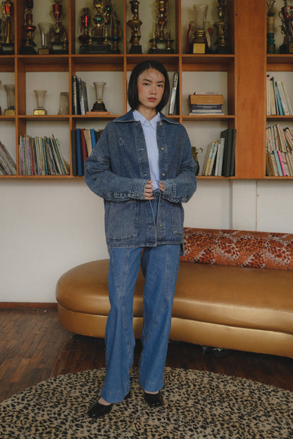 RHYS JACKET PIPE BLUE FOR HER