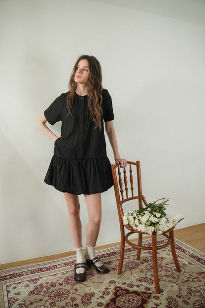 DAISY DRESS IN CAVIAR