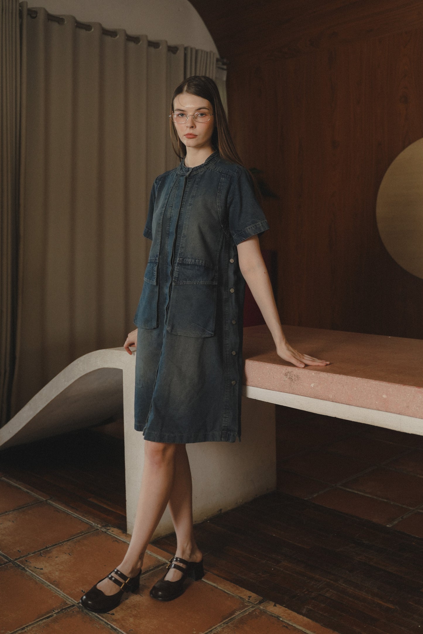 WYNNE DRESS STONEWASH