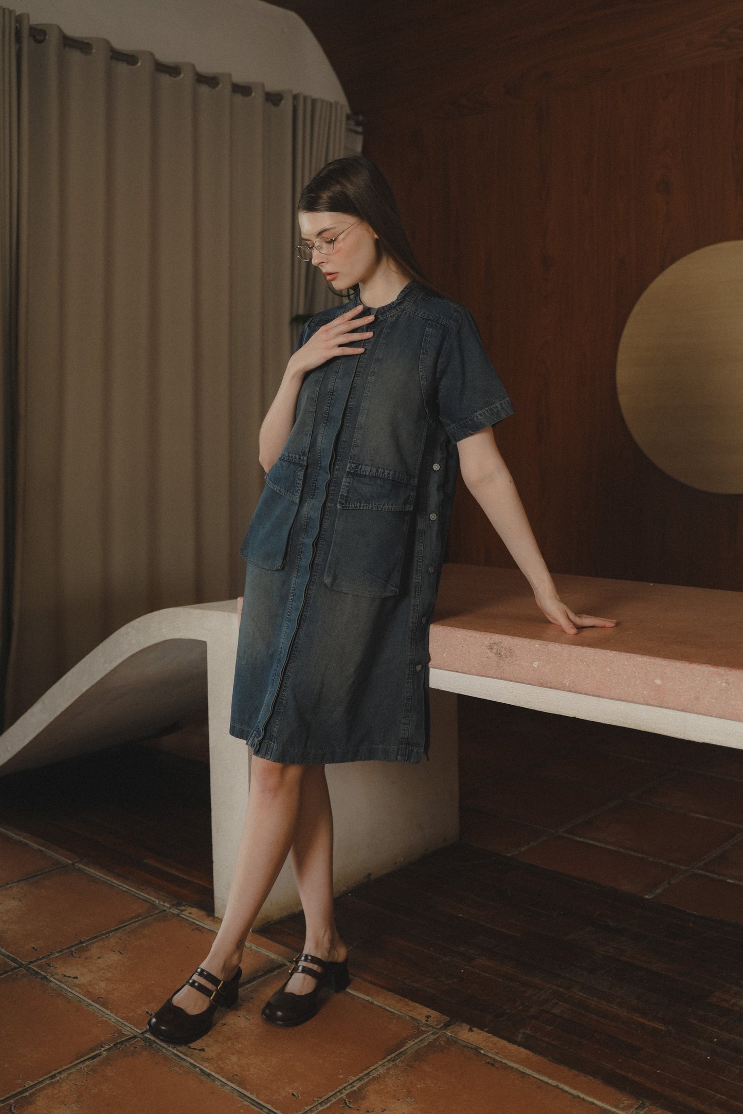 WYNNE DRESS STONEWASH