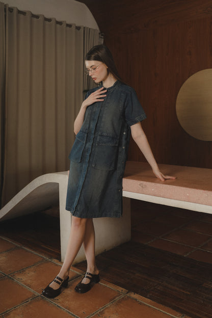 WYNNE DRESS STONEWASH