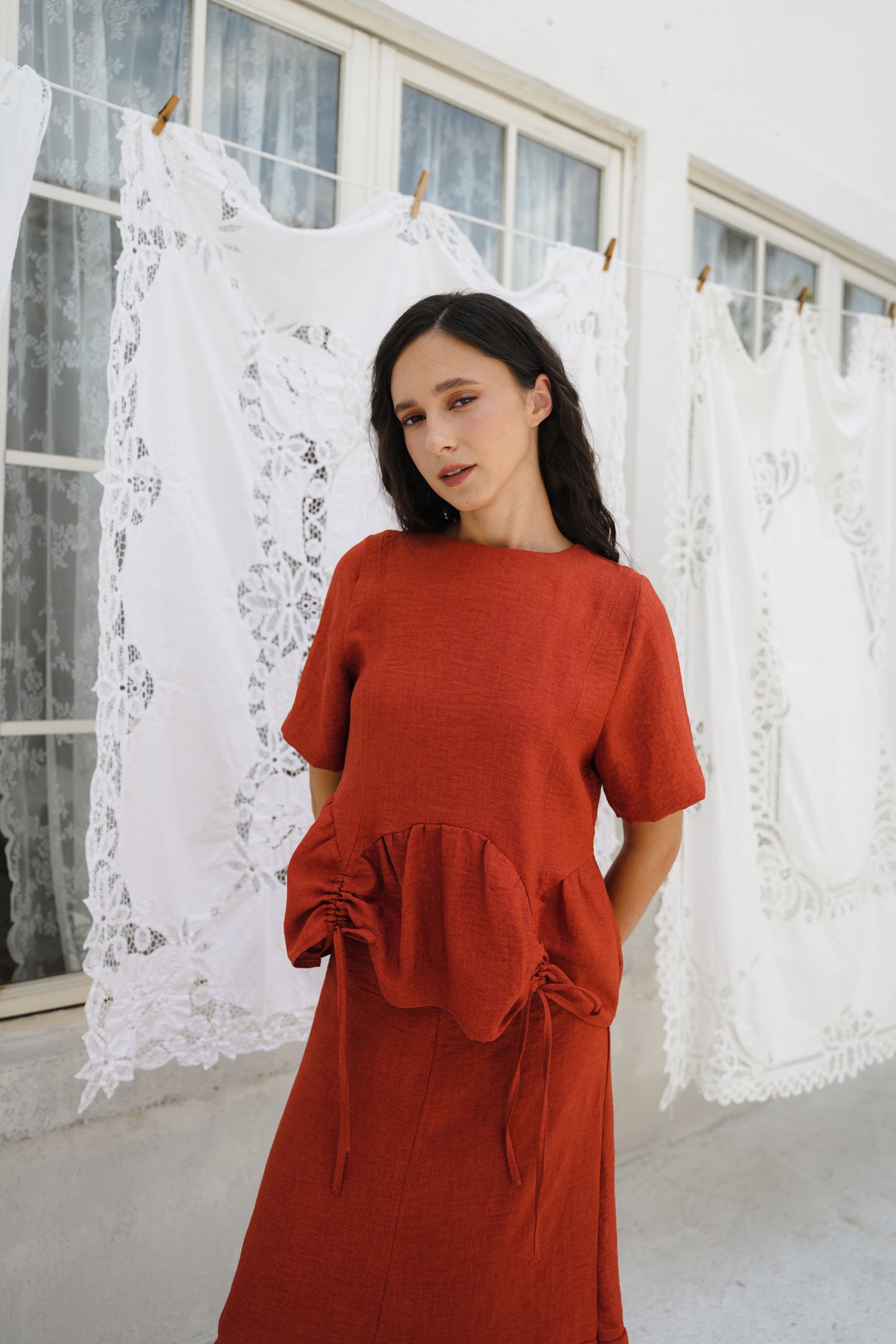 TALLY TOP IN SPICY MERRY