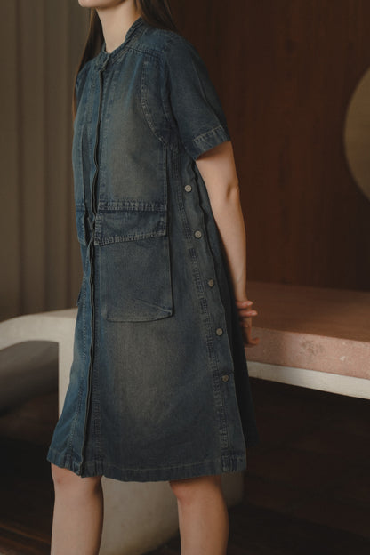 WYNNE DRESS STONEWASH