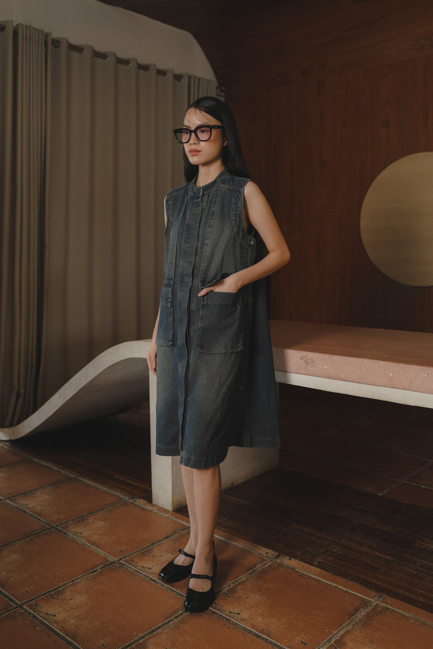 WYNNE DRESS STONEWASH