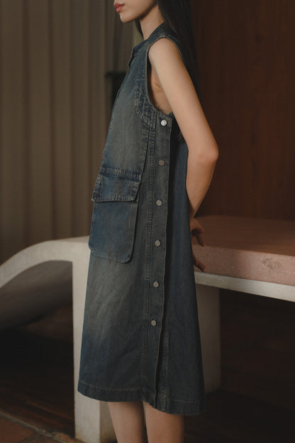 WYNNE DRESS STONEWASH