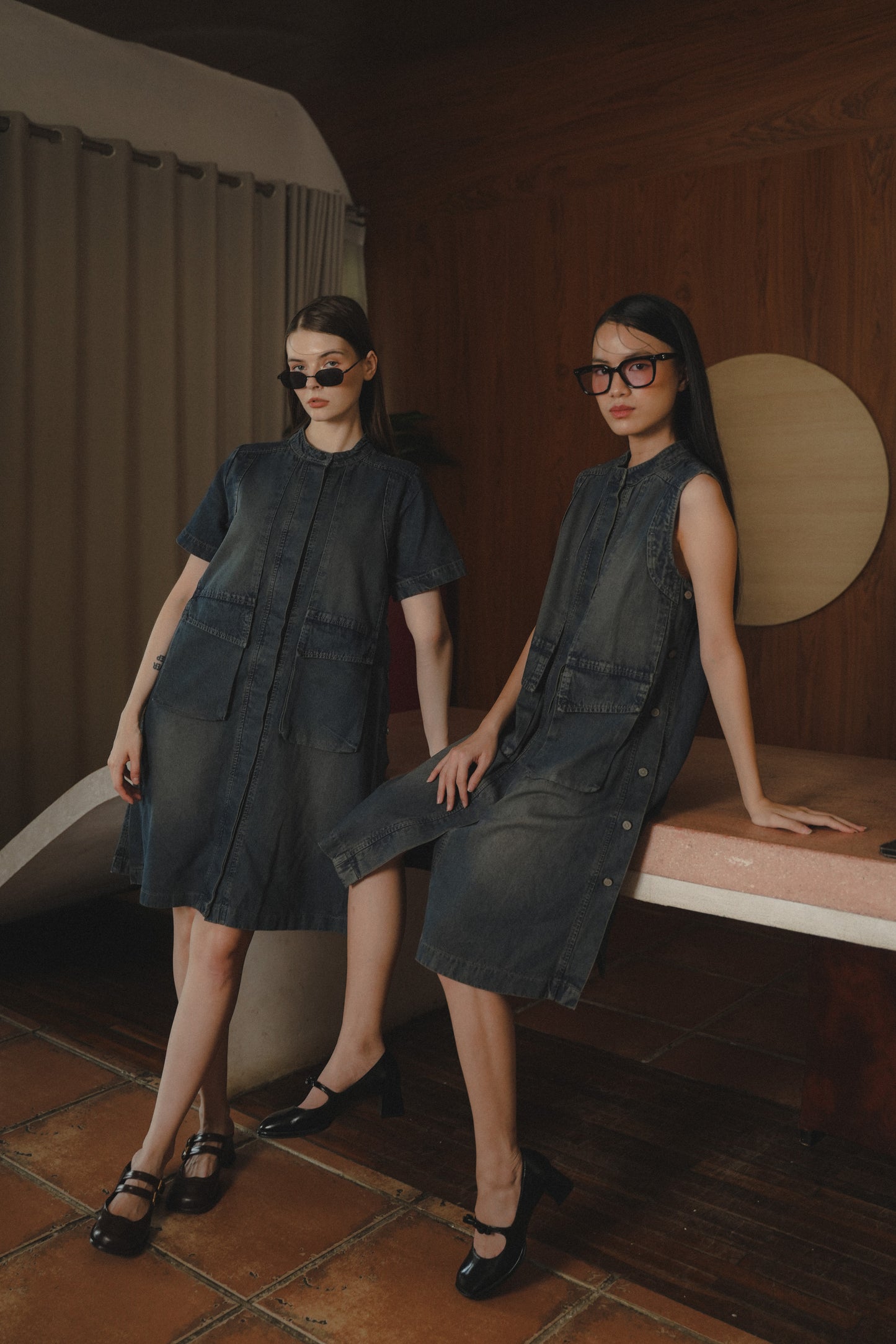 WYNNE DRESS STONEWASH