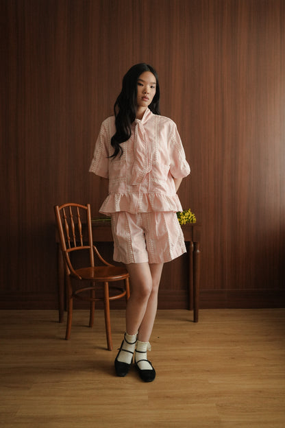 MERLLO TOP IN RIBBON