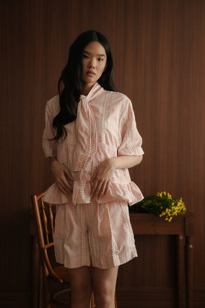 MERLLO TOP IN RIBBON