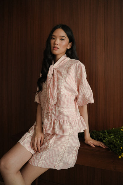 MERLLO TOP IN RIBBON