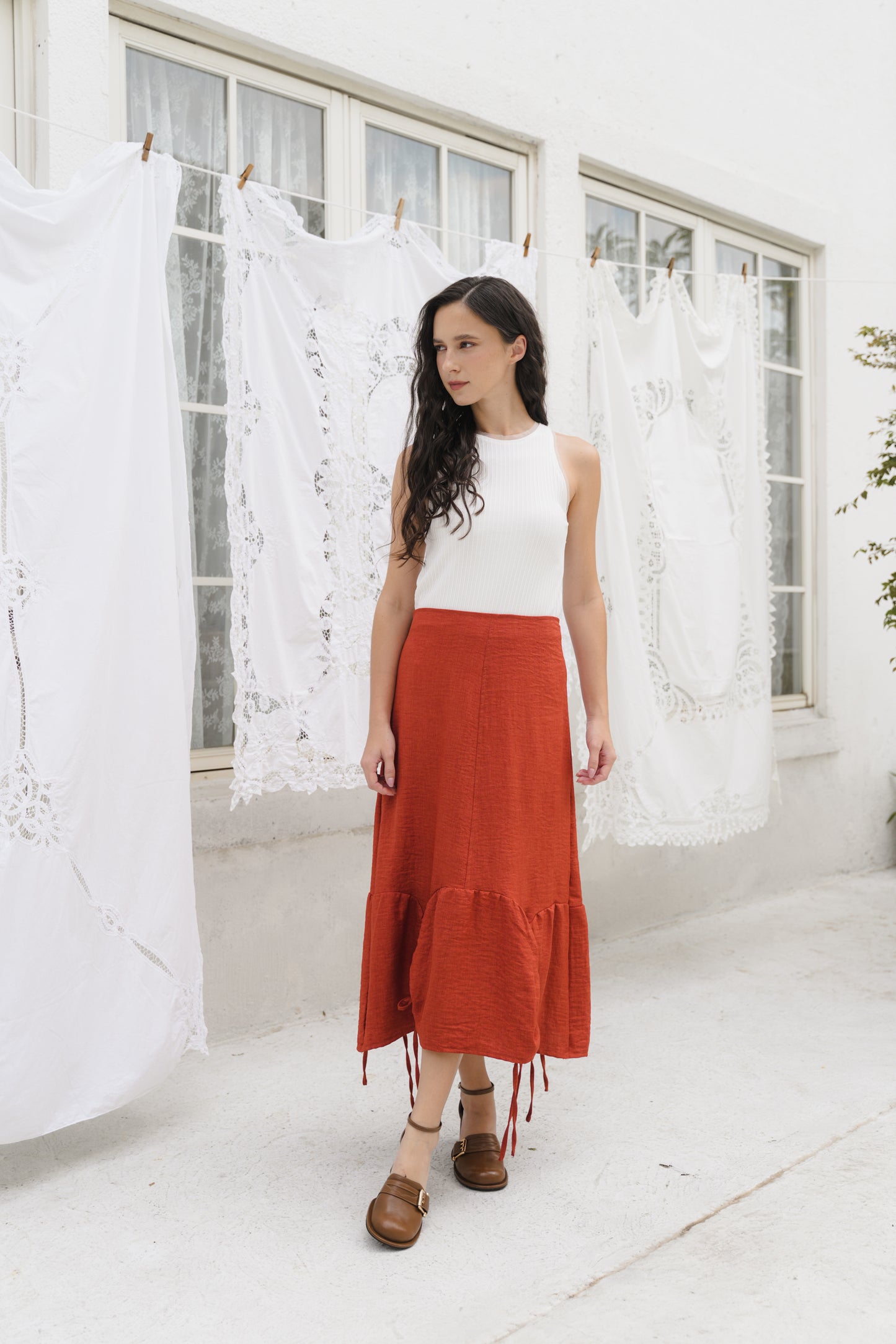 TALLULAH SKIRT IN SPICY MERRY