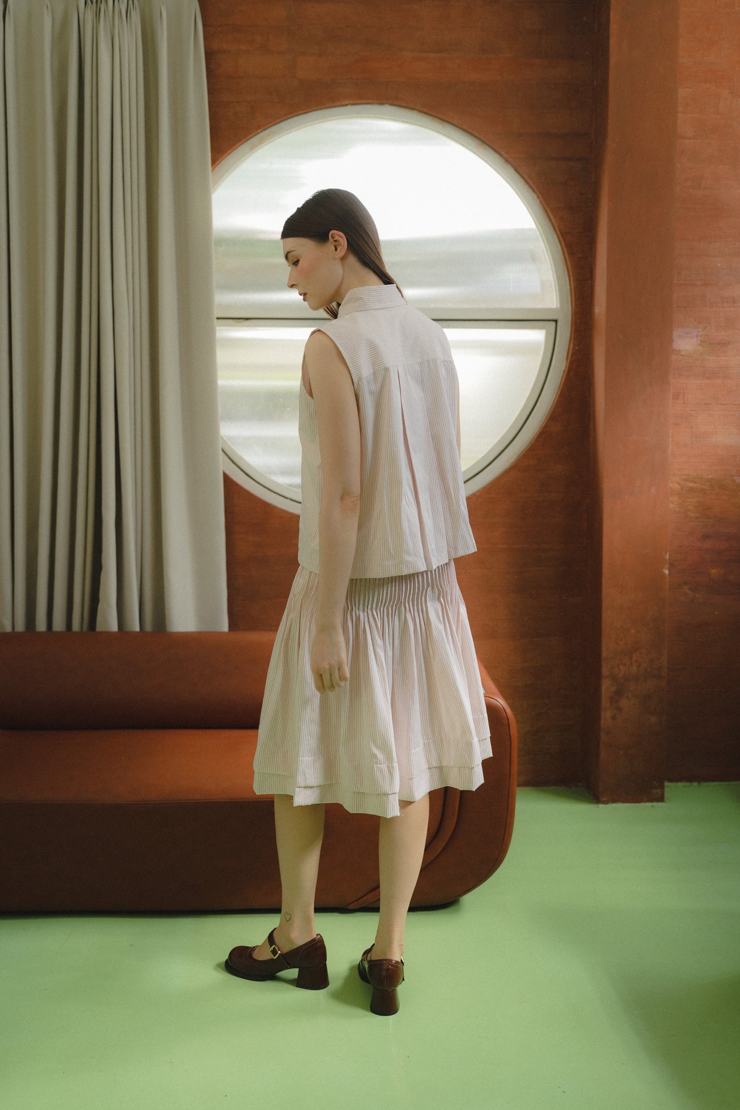 LOWRY STRIPE SHIRT IN BALLERINA