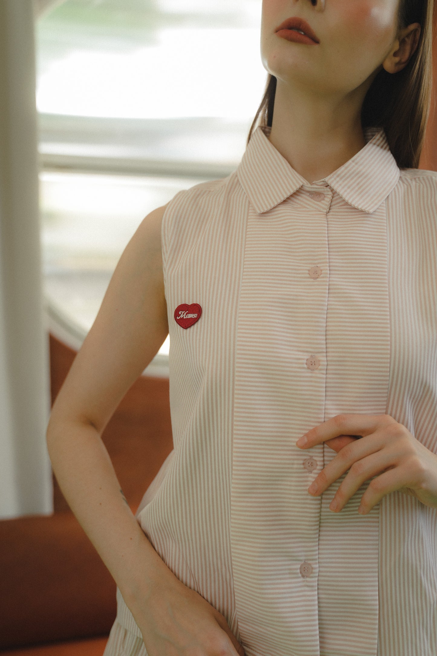 LOWRY STRIPE SHIRT IN BALLERINA