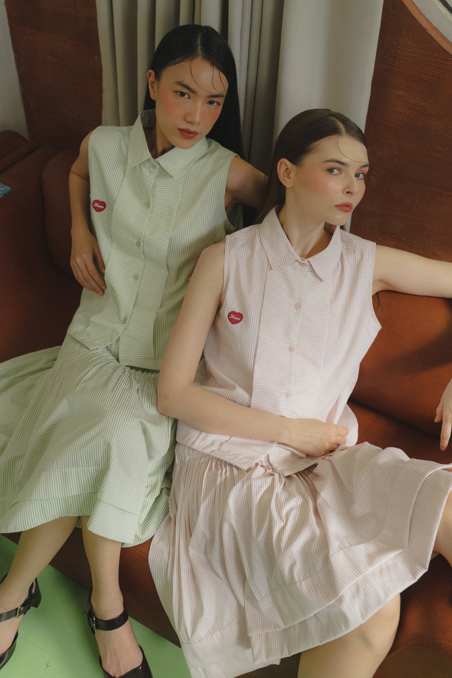 LOWRY STRIPE SHIRT IN BALLERINA