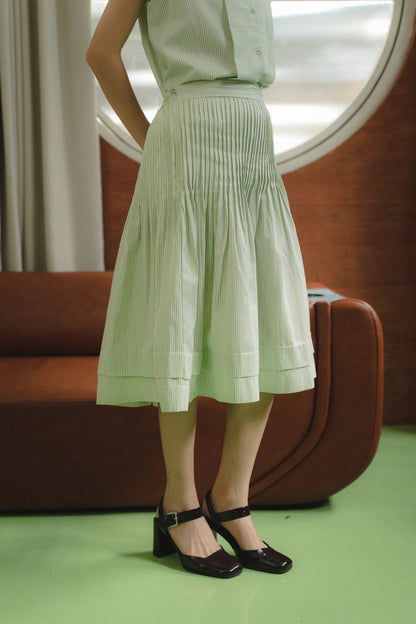 RORY SKIRT IN MINT PISTACHIO