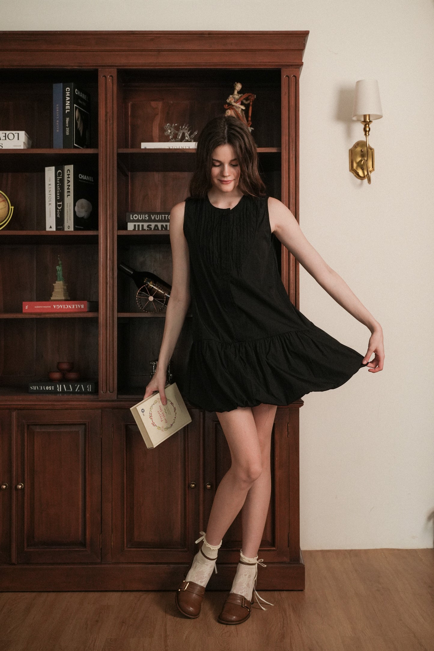 DAISY DRESS IN CAVIAR