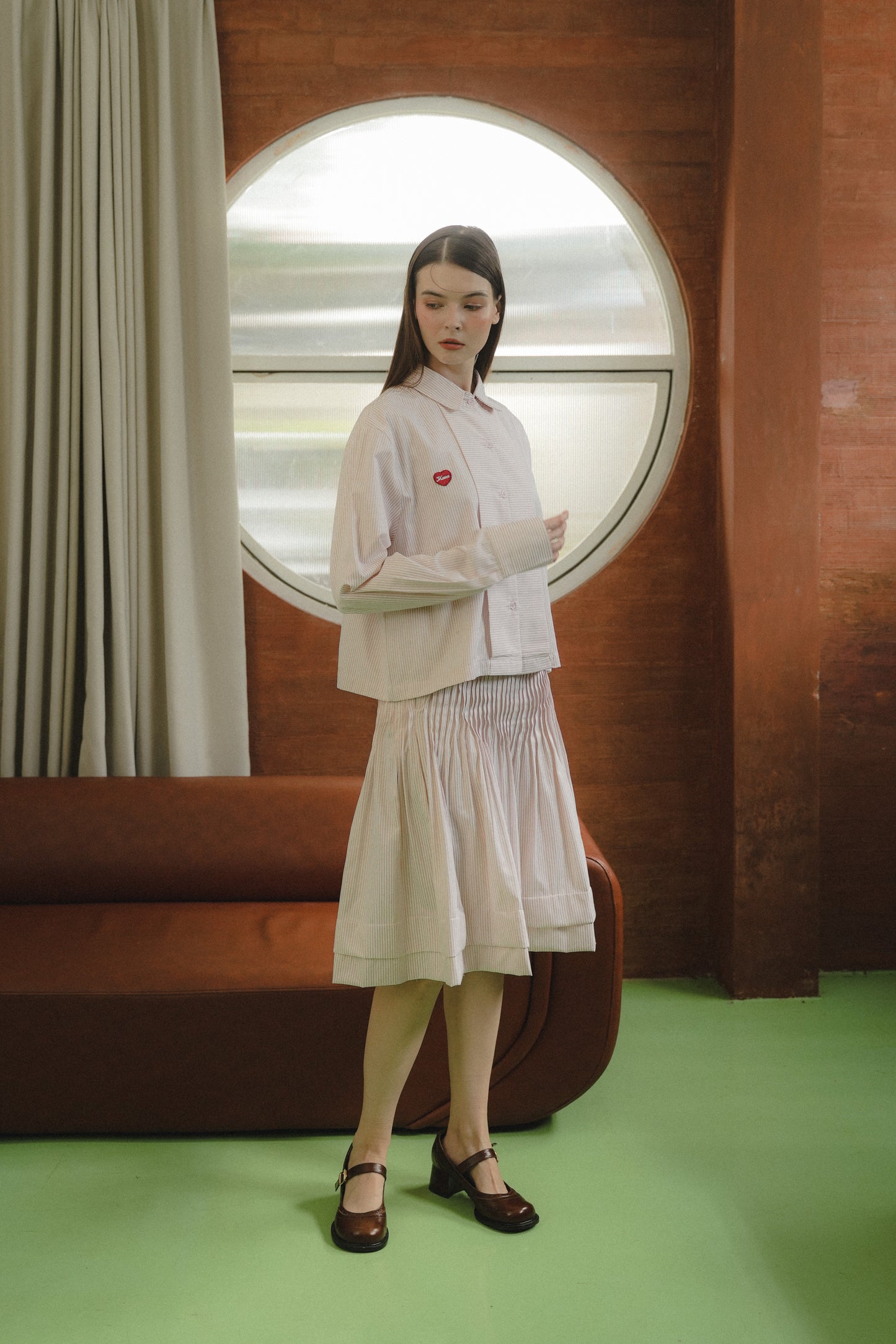 LOWRY STRIPE SHIRT IN BALLERINA
