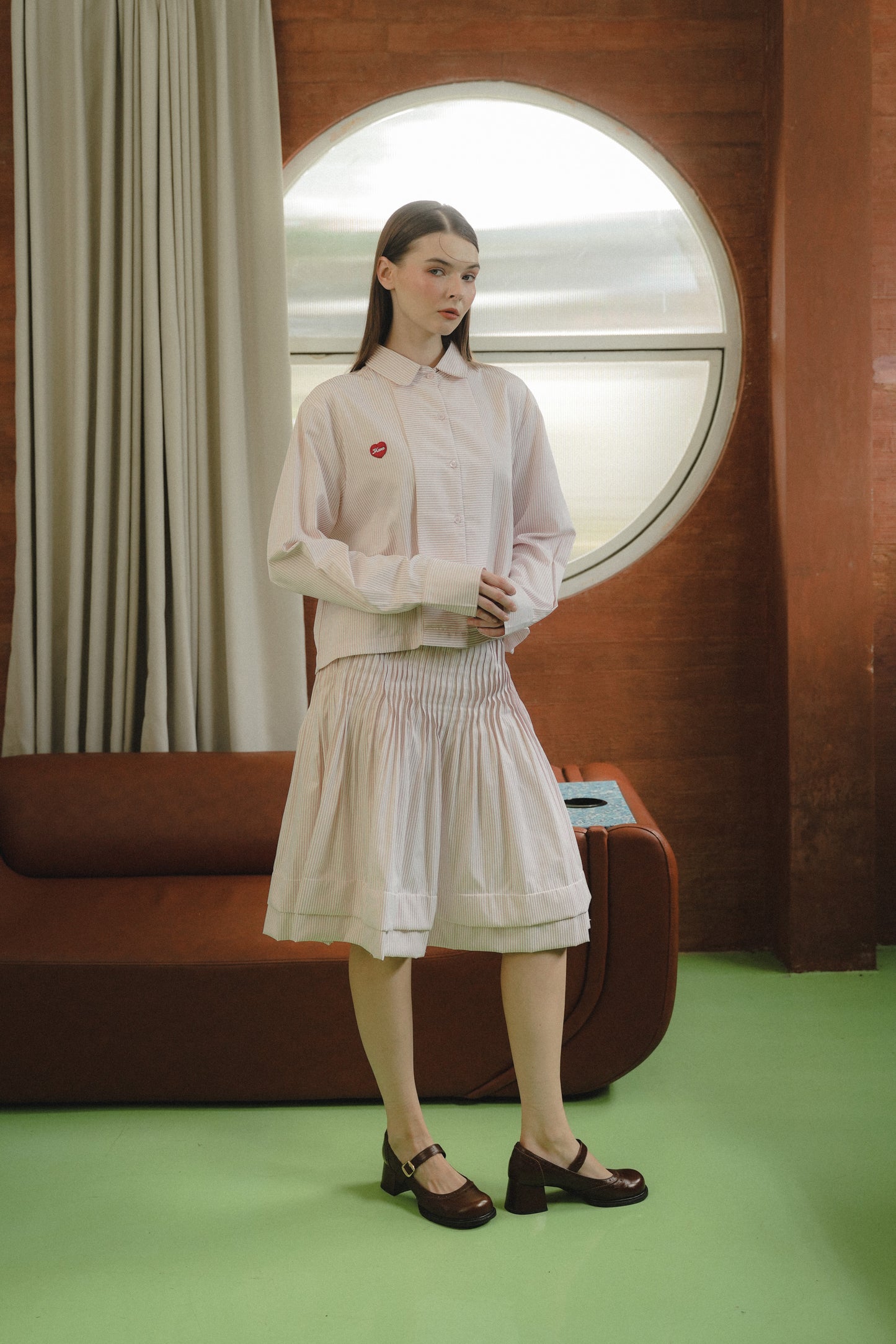 LOWRY STRIPE SHIRT IN BALLERINA