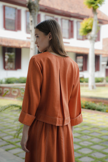 MINA TOP IN ORANGE PEEL