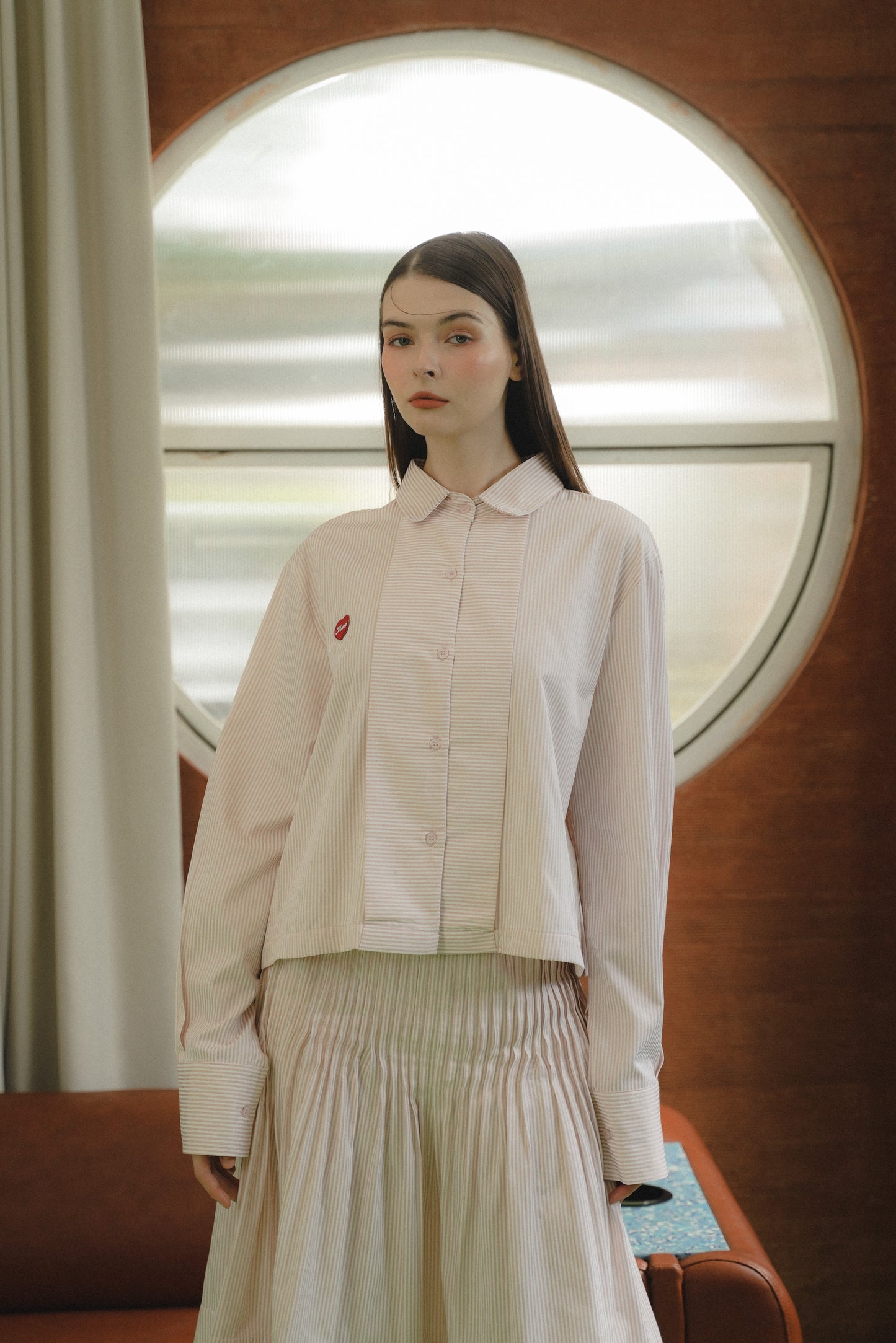 LOWRY STRIPE SHIRT IN BALLERINA