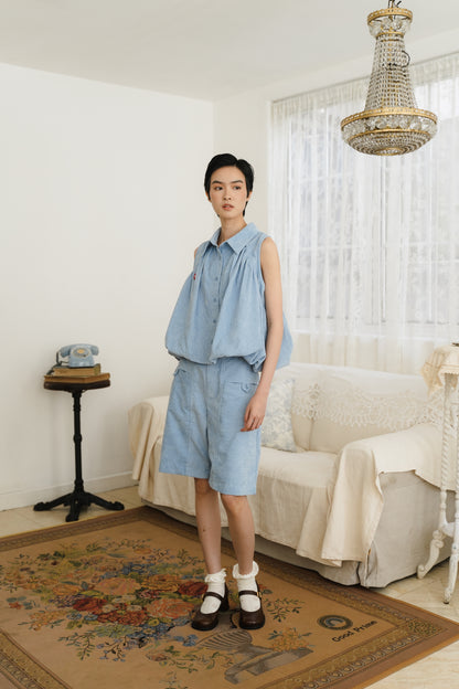 DREAM TOP IN DELICATE BLUE