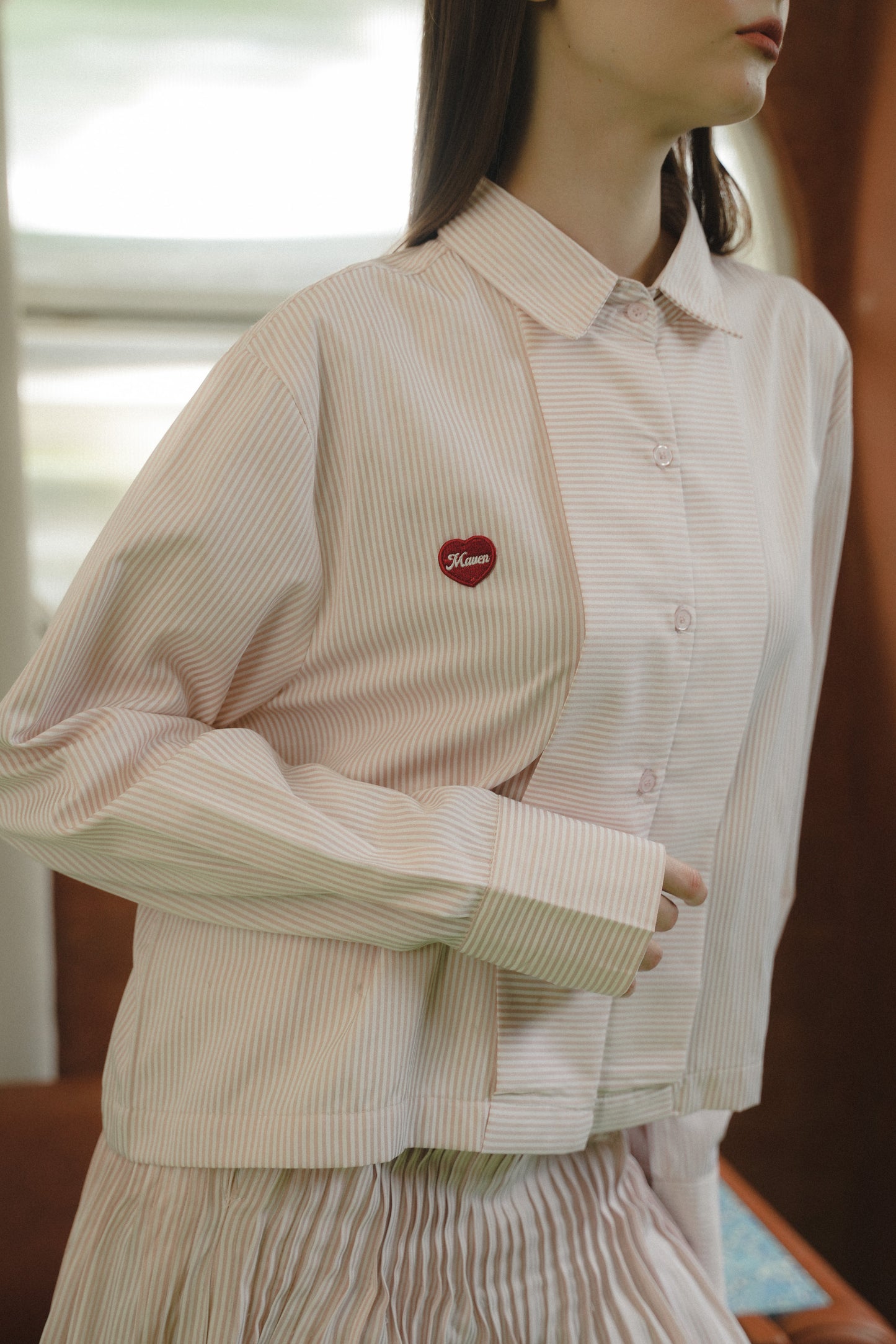 LOWRY STRIPE SHIRT IN BALLERINA