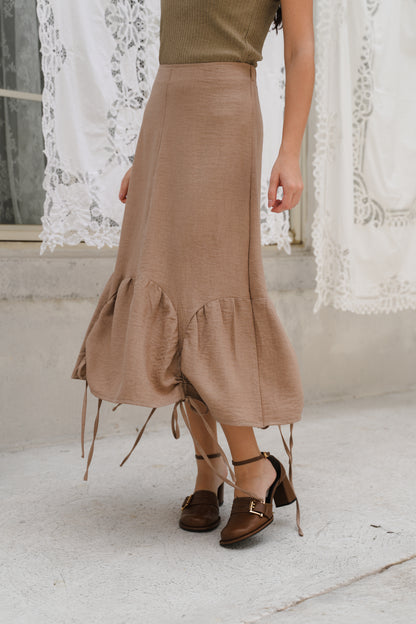 TALLULAH SKIRT IN TOBACCO