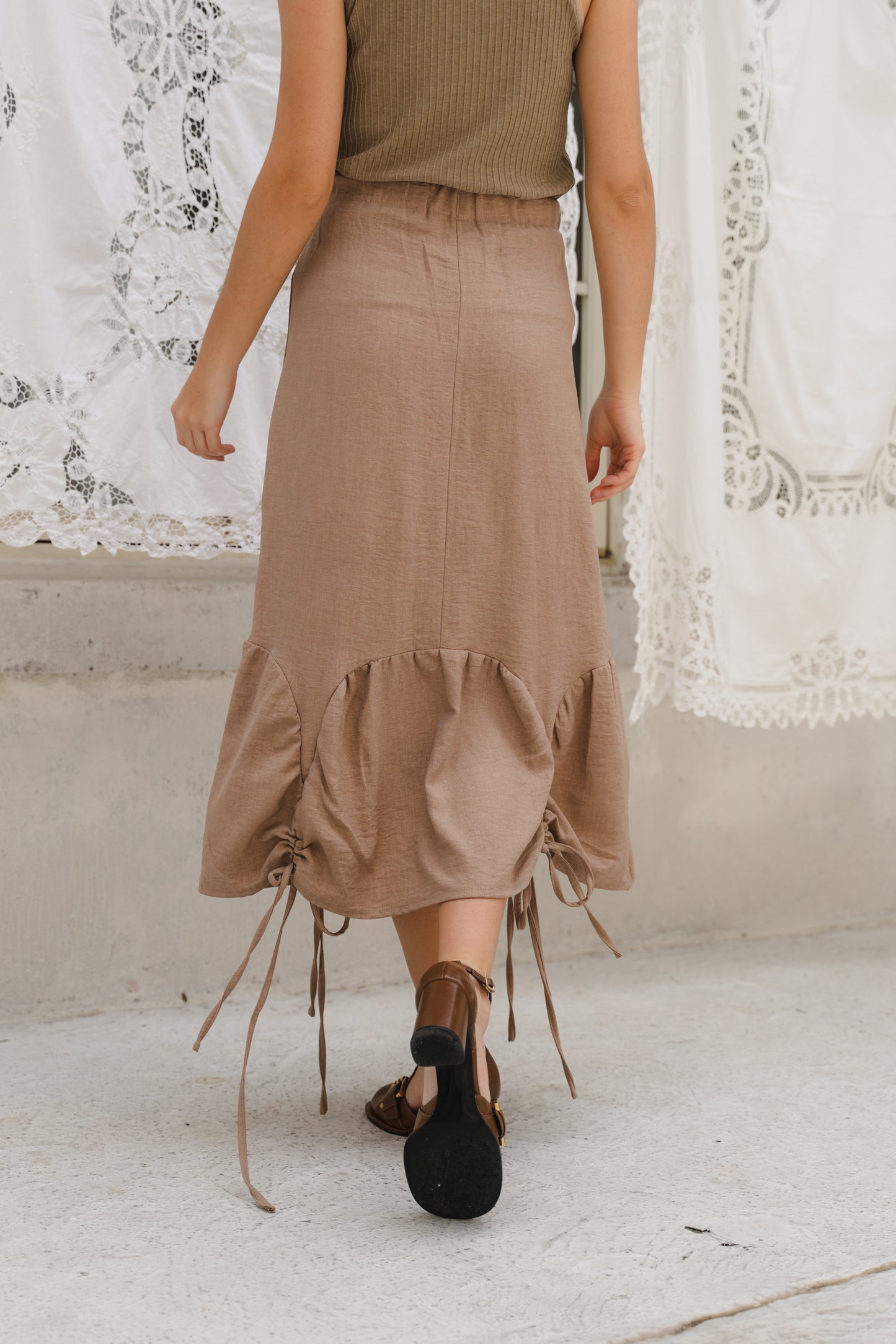 TALLULAH SKIRT IN TOBACCO