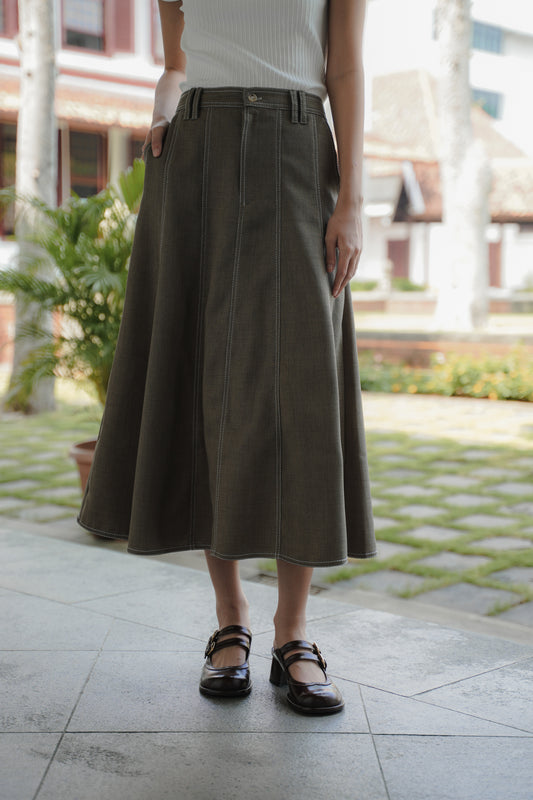 AOI SKIRT IN CABAN