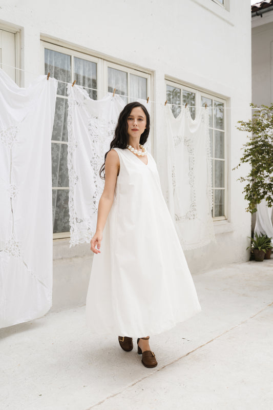 WINONA DRESS IN BLANC