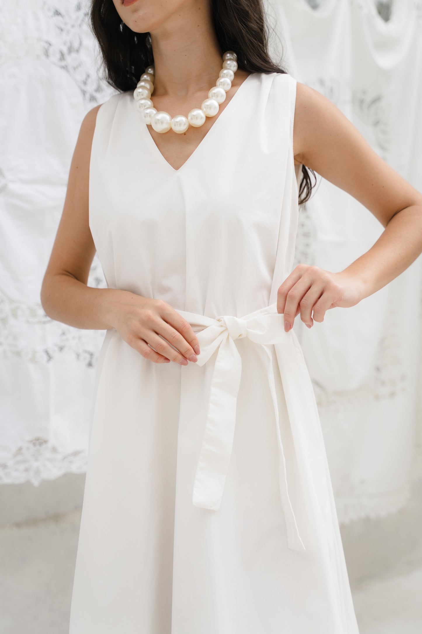 WINONA DRESS IN BLANC