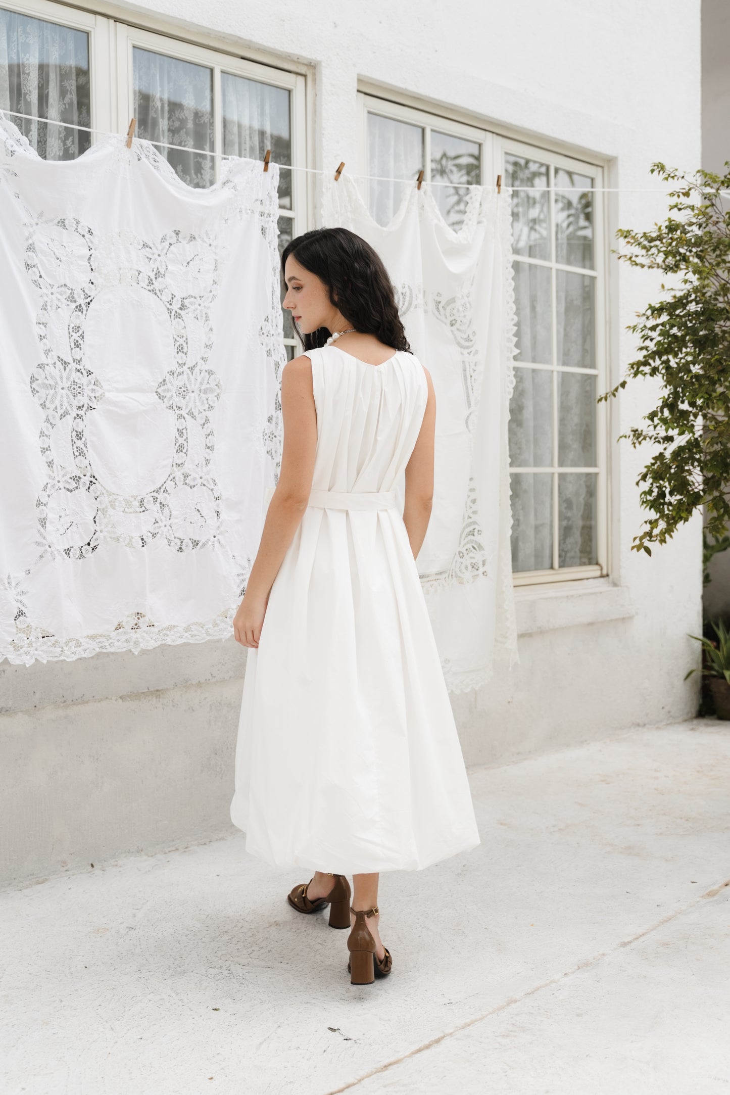 WINONA DRESS IN BLANC