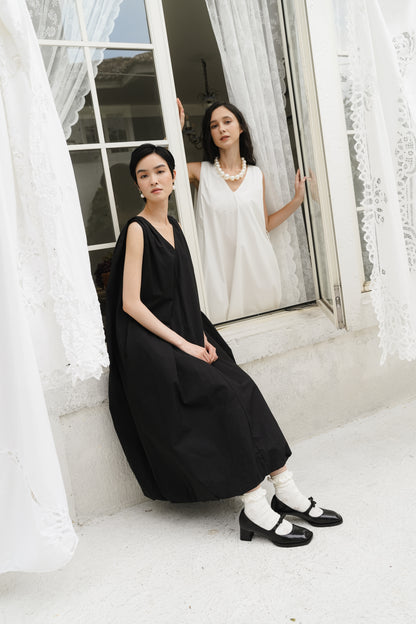 WINONA DRESS IN NOIR