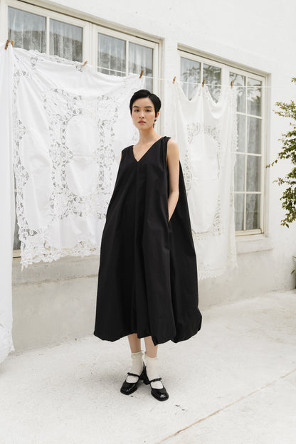 WINONA DRESS IN NOIR