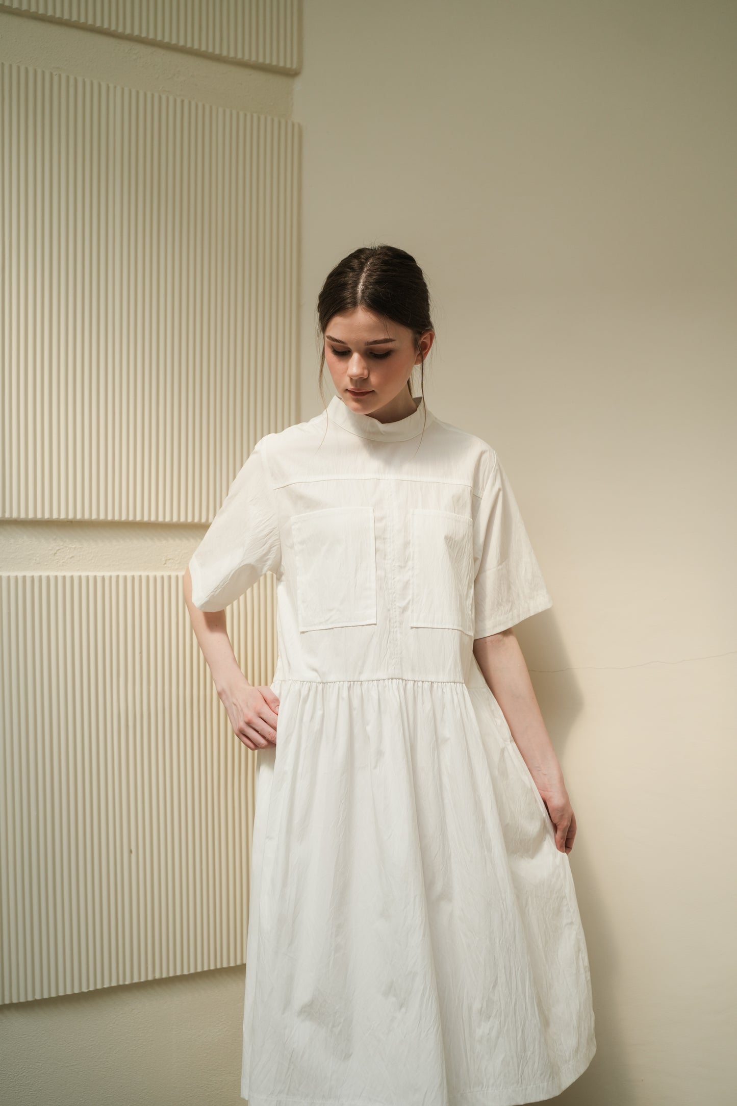 TAFFY DRESS IN POWDER