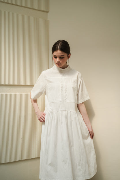 TAFFY DRESS IN POWDER