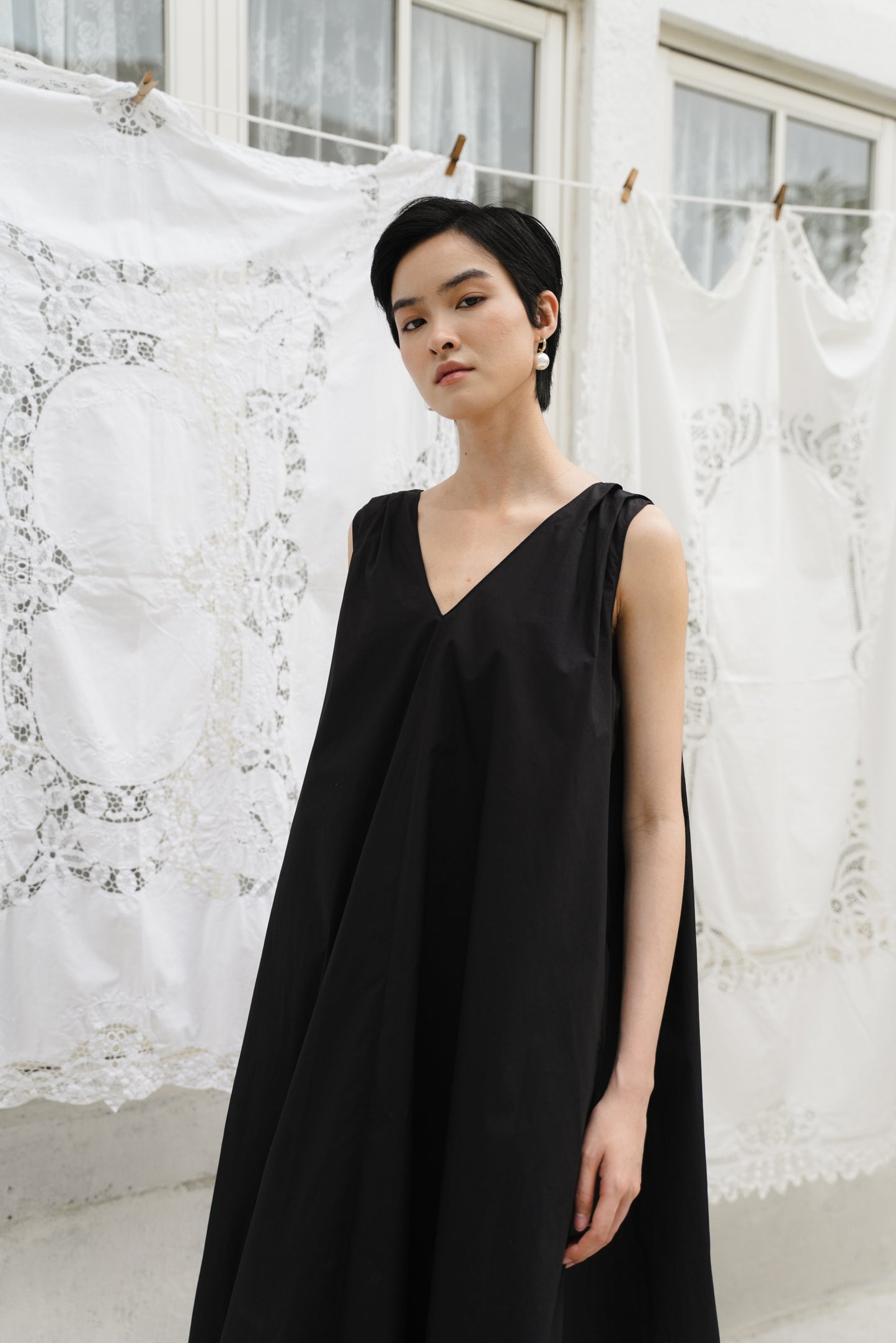 WINONA DRESS IN NOIR