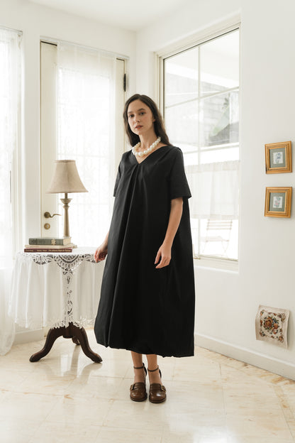 WINONA DRESS IN NOIR