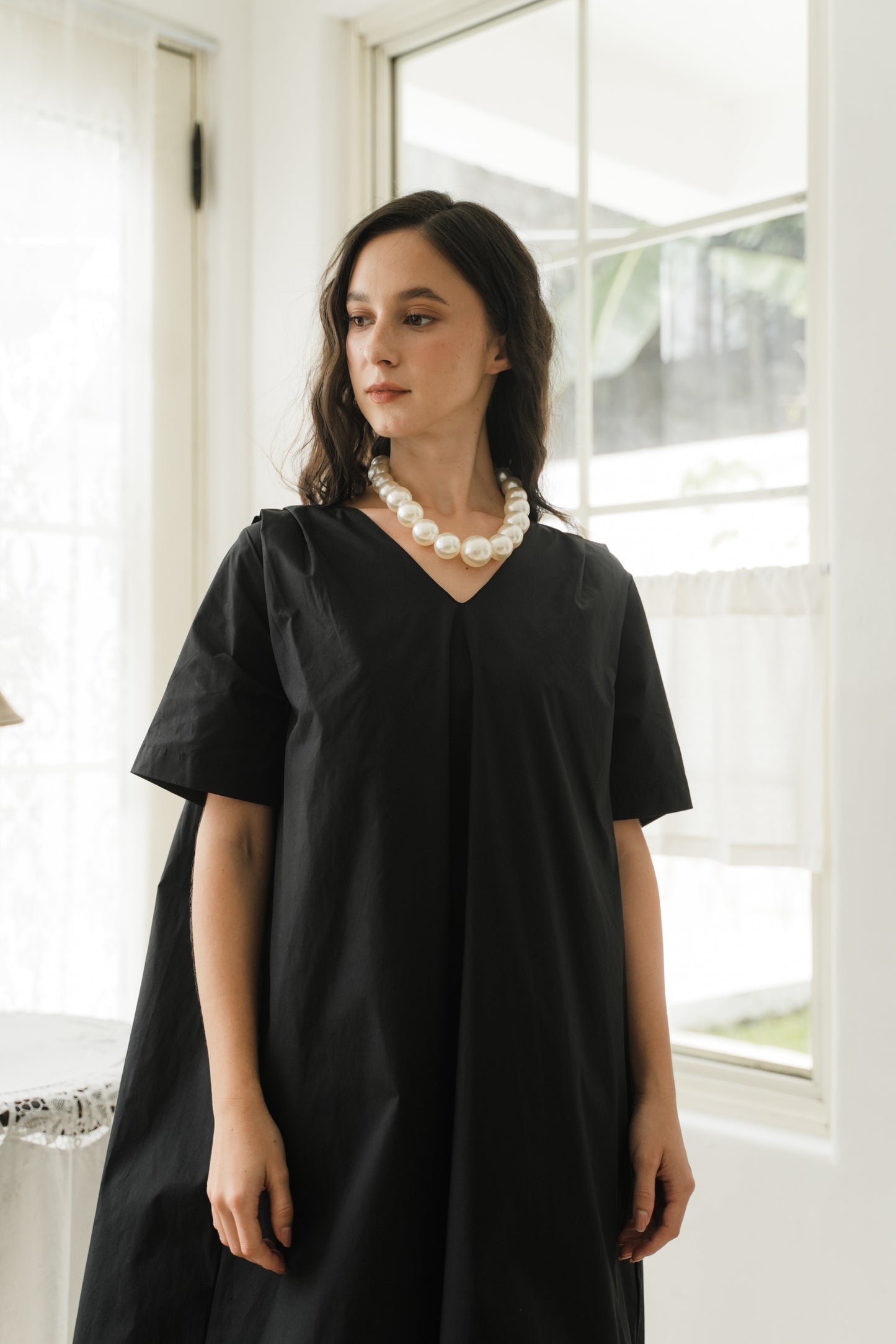 WINONA DRESS IN NOIR