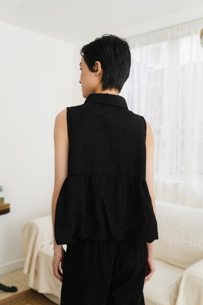 DREAM TOP IN CHARCOAL