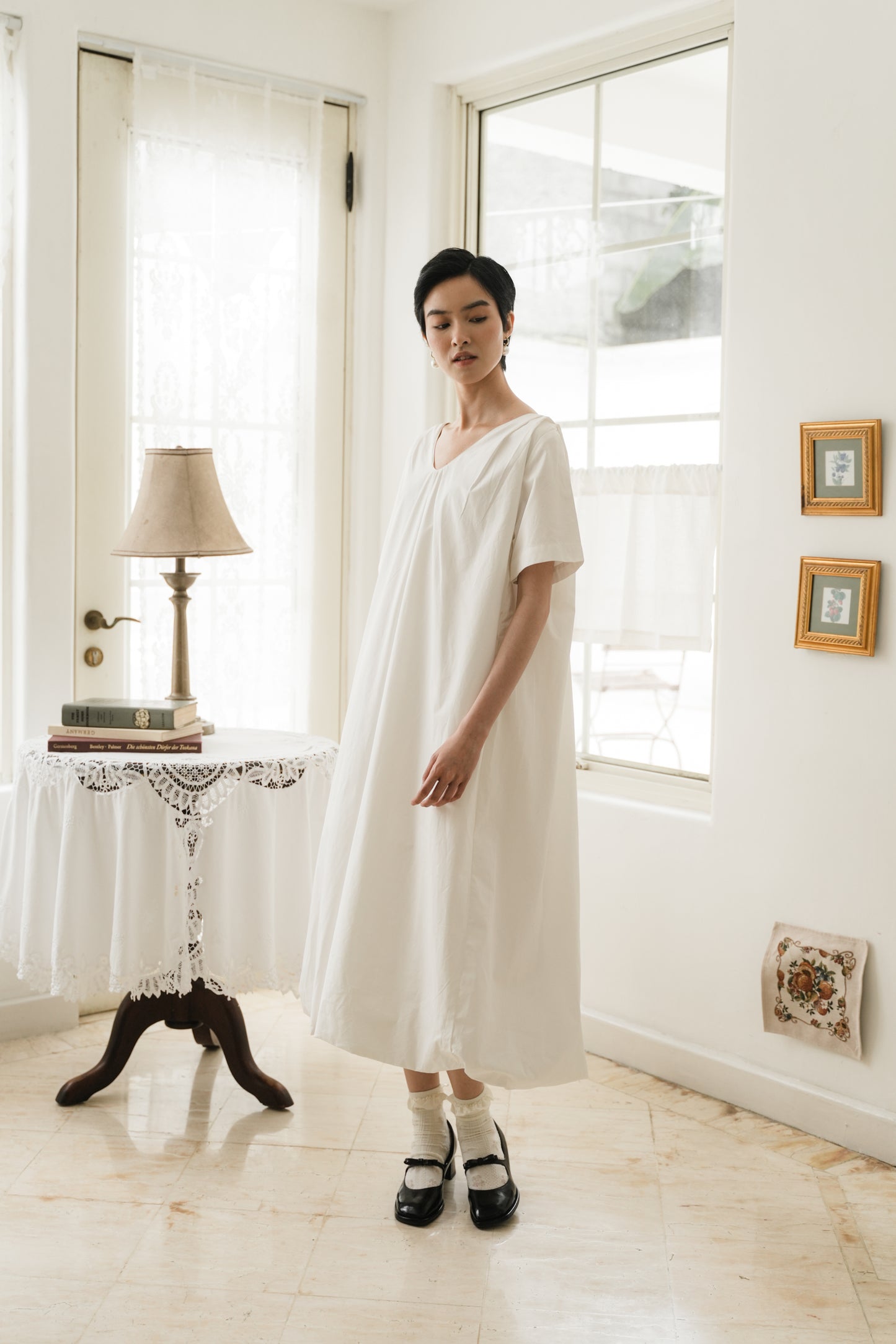 WINONA DRESS IN BLANC